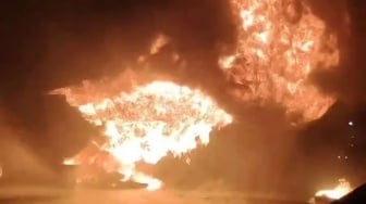 Kronologi Truk Pertamina Terbakar Hebat di Tol Ngawi-Kertosono, Terdengar Ledakan