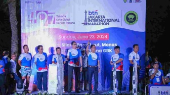 Jakarta International Marathon Sukses Gaet 15.000 Peserta