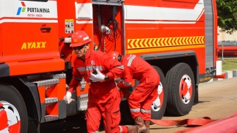 Pertamina Patra Niaga Gelar Simulasi Penanggulangan Keadaan Darurat di Integrated Terminal Jakarta