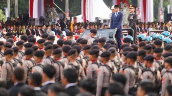 Potret Perayaan HUT ke-78 Bhayangkara di Monas