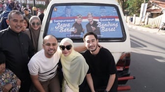 Raffi Ahmad Sibuk Kampanyekan Adik Ipar di Bandung, Auto Dicibir Cari Pecitraan