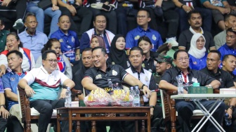 Pj. Gubernur Adhy Nobar Final Four Proliga 2024 Bareng SBY dan AHY di GBT