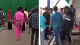 Viral, Video Pernikahan di Pontianak Tutup Jalan Umum, Pengendara Motor Nyaris Tak Bisa Lewat