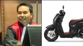 Sungguh Low Profile Hakim Eman Sulaeman, Pilih Pertahankan Honda Scoopy Generasi Pertama Ketimbang Ganti Baru