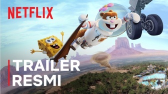 Trailer Film Saving Bikini Bottom: Misi Seru Sandy Cheeks Selamatkan Kota