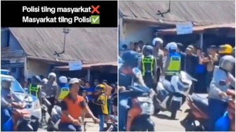 Viral Oknum Aparat dan Warga Saling Tilang, Kaca Spion Diduga Jadi Persoalan