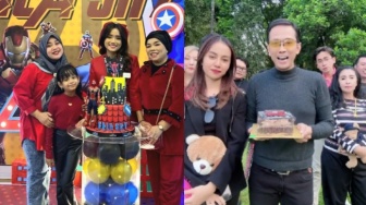 Beda dari Fuji, Mayang Drama Rayakan Ultah Gala Sky di Lapangan Pakai Boneka Wisuda