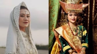 Sama-Sama Adat Minang, Ini Beda Makna Baju Adat Aaliyah Massaid dan Aurel Hermansyah saat Prewedding