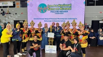 Tim Sulsel Raih Juara I Senam Kreasi Piala Ibu Negara 2024 di Jakarta