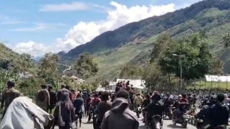 Aparat Gabungan Masih Terus Berjaga Pasca Kerusuhan di Puncak Jaya Papua