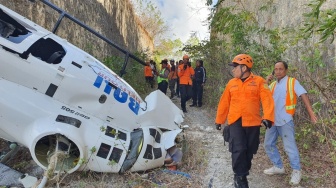 Helikopter Jatuh di Bali Akibat Baling-baling Terlilit Tali Layangan, Anak Buah Menhub Budi Buka Suara