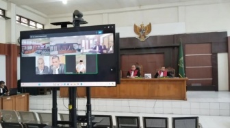 Sidang Dana Hibah KONI Sumsel, Eks Gubernur Herman Deru Hadir Online