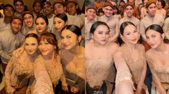 9 Adu Gaya Bridesmaid dan Groomsmen Akad Nikah Thariq Halilintar-Aaliyah Massaid