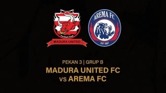 Susunan Pemain Madura United vs Arema FC di Laga Penentu Grup B Piala Presiden 2024