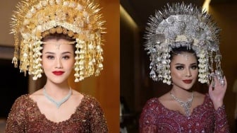 Adu Pesona Aaliyah Massaid vs Aurel Hermansyah Resepsi Pakai Adat Minang, Siapa Paling Manglingi?