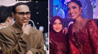 Beda 180 Derajat, Intip Busana Wanda Hara dan Millen Cyrus di Pernikahan Aaliyah Massaid