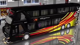 Tampil Kece! Ini Kumpulan Download Mod BUSSID Double Decker