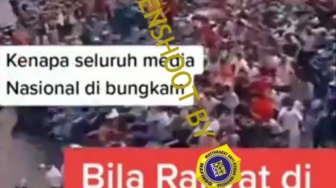 Cek Fakta: Aksi Demo Tuntut Jokowi Lengser Dari Jabatan