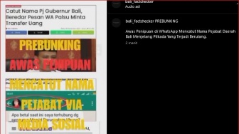 Awas, Penipuan di WhatsApp Mencatut Nama Pejabat Daerah Bali Menjelang Pilkada