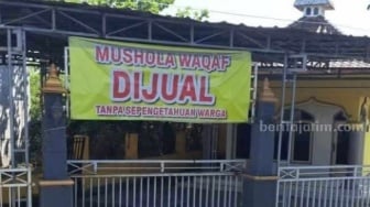 Heboh! Musala di Gresik Diberi Tulisan 'Dijual', Terungkap Penyebabnya