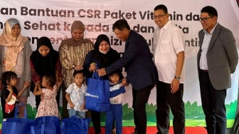 BRI Insurance Kirim Bantuan ke Mampang Prapatan, Bersinergi Hadapi Stunting