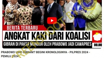 Cek Fakta: Prabowo Paksa Gibran Mundur jadi Cawapres, Benarkah?