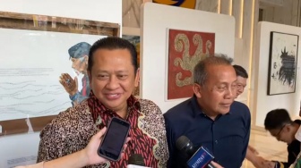 Golkar Lagi 'Panas' Gegara Airlangga Mundur, Bamsoet dan Surya Paloh  Makan Siang Bareng