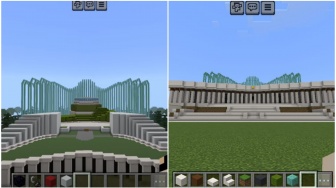 Manfaatkan Tumpukan Blok, Gamer Bangun Istana Garuda IKN di Minecraft