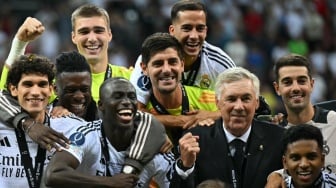 Statistik 'Gila' Carlo Ancelotti usai Bawa Real Madrid Juara Piala Super UEFA 2024, Pep Guardiola Lewat!