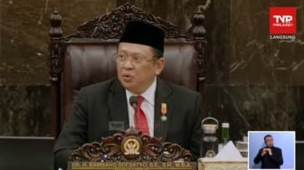 Kelakar Bamsoet di Sidang Tahunan ke Plt Ketum Golkar Agus Gumiwang: Pak Bahlil Ada Nggak?