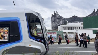 Melihat Transportasi Baru di IKN Kereta Tanpa Rel Angkut Penumpang Upacara HUT RI ke-79