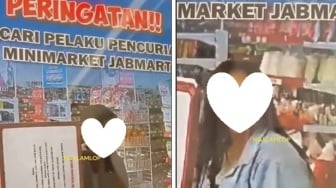 Viral! Terlalu Sering Kehilangan, Minimarket di Malang Pampang Wajah Terduga Pencuri Depan Toko