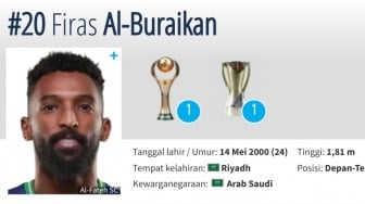 Statistik Mengerikan Firas Al Buraikan, Penyerang Eksekutor Penalti Arab Saudi yang Bisa Acak-acak Timnas Indonesia