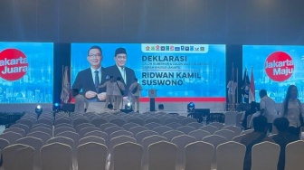 Sudah Ada Logo PKS-PKB di Lokasi Acara, Ridwan Kamil-Suswono Akan Dideklarasikan Sore Ini untuk Pilgub Jakarta