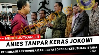 Cek Fakta: Jokowi Ditampar Anies, Benarkah?