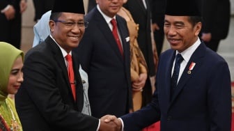 Usai Menghadap Jokowi, Menkumham Supratman Andi: Masak Pemerintah Cawe-cawe Urusan Partai Politik?