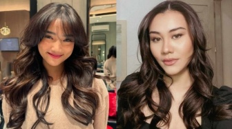 Pergi ke Salon yang Sama, Adu Gaya Rambut Baru Aaliyah Massaid dan Fuji