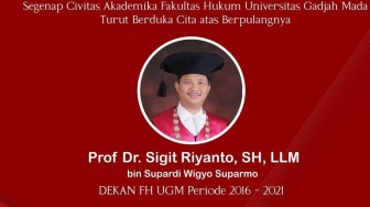 Sosok Tegas, Guru Besar FH UGM Sigit Riyanto Meninggal Dunia