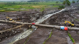 Tak Bisa Dipulihkan, Banjir Lahar Dingin Rusak 100 Hektare Sawah dan Permukiman di Agam dan Tanah Datar