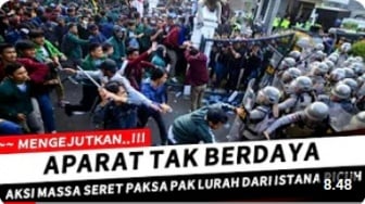 Cek Fakta: Aksi Mahasiswa Seret Jokowi dari Istana Berujung Ricuh, Benarkah?