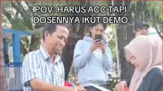 Viral Mahasiswi Unhas Kejar Dosen Pembimbing Skripsi Saat Demo Kawal Putusan MK di Makassar