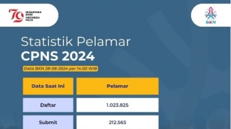 Cara Melihat Jumlah Pelamar CPNS 2024 secara Online, Ini Instansi Paling Diminati