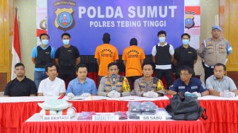 Peredaran 10 Kg Sabu dan 30 Ribu Ekstasi Digagalkan Polres Tebing Tinggi