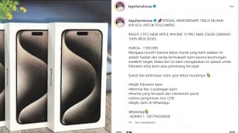 Akun Instagram Teguh Prakosa Diduga Diretas, Mendadak Jualan Handphone Murah