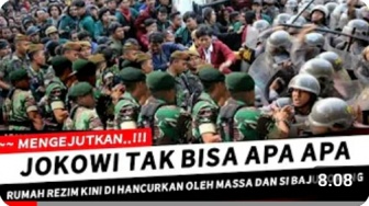 Cek Fakta: Rumah Jokowi di Solo Ludes Dihancurkan Massa