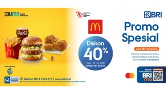 Promo McD Purwakarta Spesial Pengguna BRI: Diskon 40% Tiap Selasa!