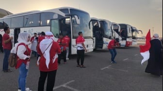 Merah Putih Mengguncang Jeddah! 3 Bus Suporter Indonesia Siap Gebrak Laga Kontra Arab Saudi