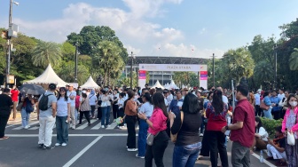 LIVE STREAMING: Suasana di GBK Jelang Misa Akbar Bersama Paus Fransiskus