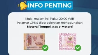 Boleh Pakai Meterai Tempel di Seleksi CPNS, Begini Cara Scan Pakai Aplikasi HP