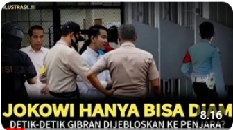 Cek Fakta: Detik-detik Gibran Dijebloskan ke Penjara